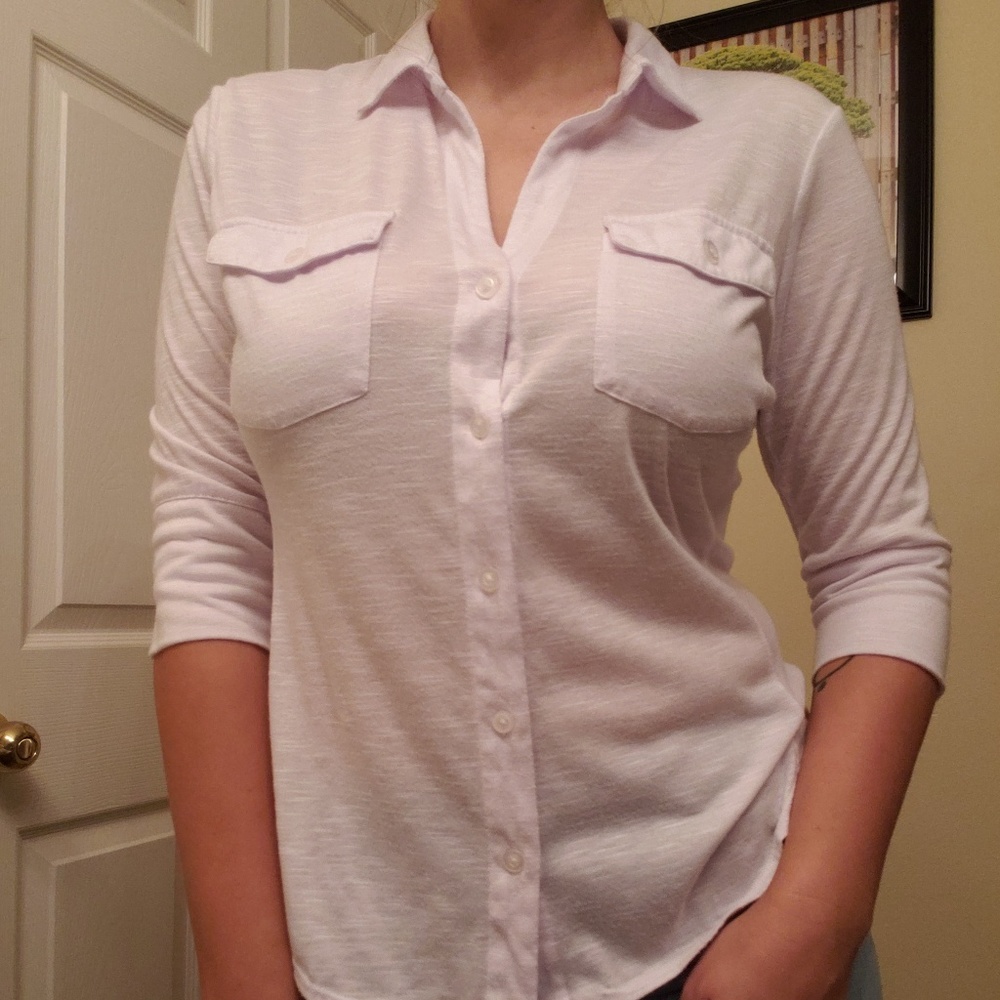 Candies white cotton blouse